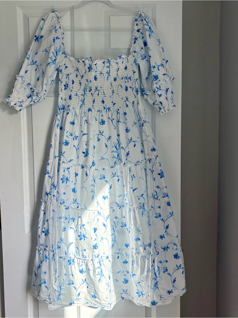 Hill House Home Blue Botanical Dress